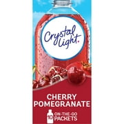 Crystal Light Cherry Pomegranate Sugar Free Drink Mix Singles Caffeine Free, 10 ct On-the-Go-Packets