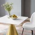 thumbnail image 6 of Modway Tupelo 28" Square Dining Table in Gold White, 6 of 6