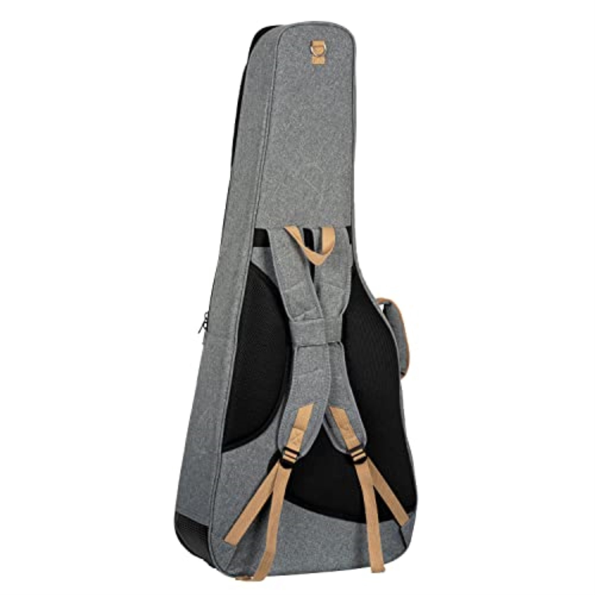 Acoustic Dreadnought Guitar Premium Deluxe Bag - 20 mm Soft Padding - 2 Accessory Pockets - Grey