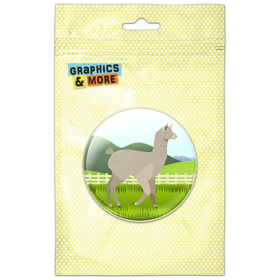 Llama Pinback Button Pin Badge