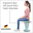 thumbnail image 3 of Ergonomic Designer Stool (Red) – Made in Germany, 3 of 5