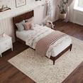 thumbnail image 4 of AFI Pasadena Twin Solid Wood Low Profile Platform Bed in Walnut, 4 of 13