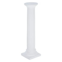 LOLIPPYY Garden Decorative Columns White Plaster Home Decor for Mall Decoration 1Set