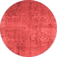 thumbnail image 1 of Ahgly Company Indoor Round Persian Red Traditional Area Rugs, 4' Round, 1 of 4