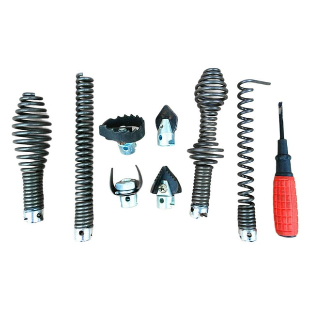 9pcs 16mm Drain Drill Cutter Heads Detachable Steel Auger Sink for Model S75