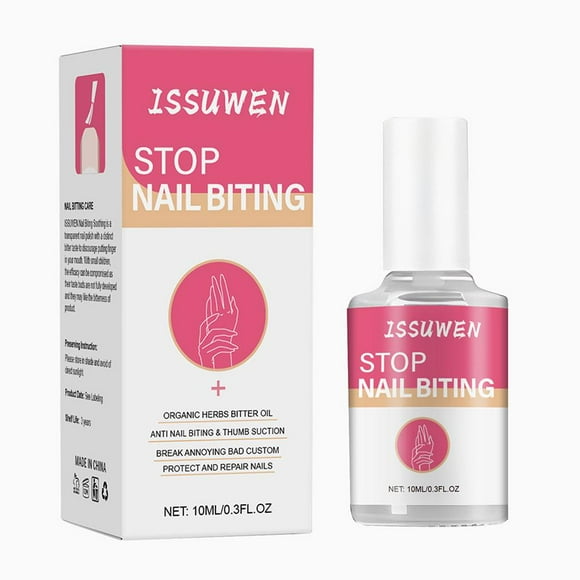10ML Stop Nail Biting Treatments Liquid Stop Bitter Liquid Cuticle Care Supplie.