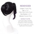 thumbnail image 2 of Peluca para cosplay Wiggy Mermaid SL Kochou Shinobu, color negro y morado, 2 of 7