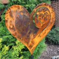 thumbnail image 5 of Blasgw Rustic Heart-Shaped Metal Ground Stake for Outdoor Decor - Decorative Iron Ground Plug Column Yellow, 5 of 9