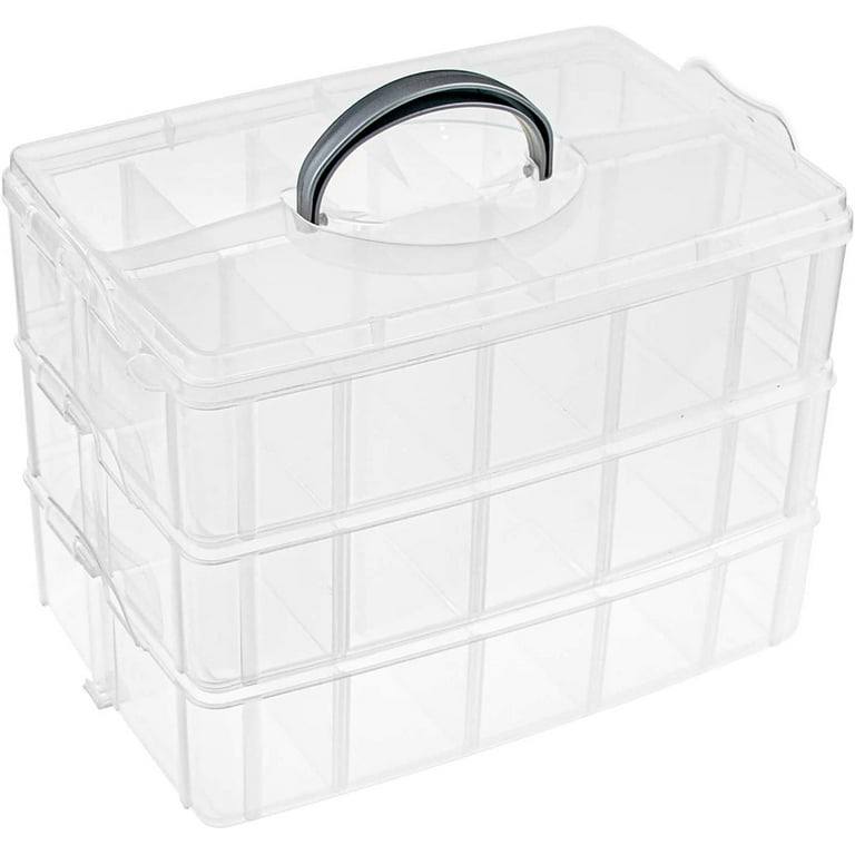 COD】 Piping Tip Nozzle Organizer Case LARGE Accessories Transparent Plastic  Storage Box TCC