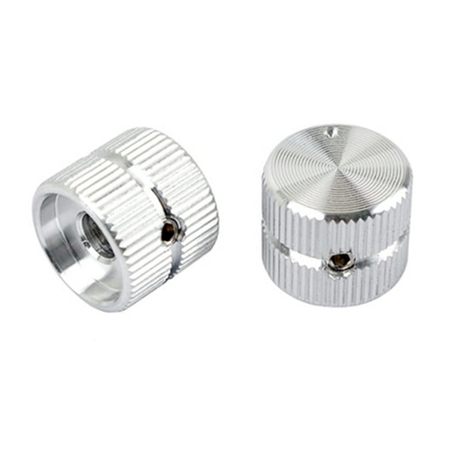 Transemion 2 Pièces Boutons Dôme Guitare Bouton de Réglage Universel Boutons Métalliques comme Indiqué 1Set