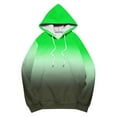 thumbnail image 4 of Xdegoge Fashion Hoodie for Women Long Sleeve Drawstring Hooded Sweatshirts Fashion Gradient Color Top with Kangaroo Pocket Casual Loose Athletic Tops, 4 of 5
