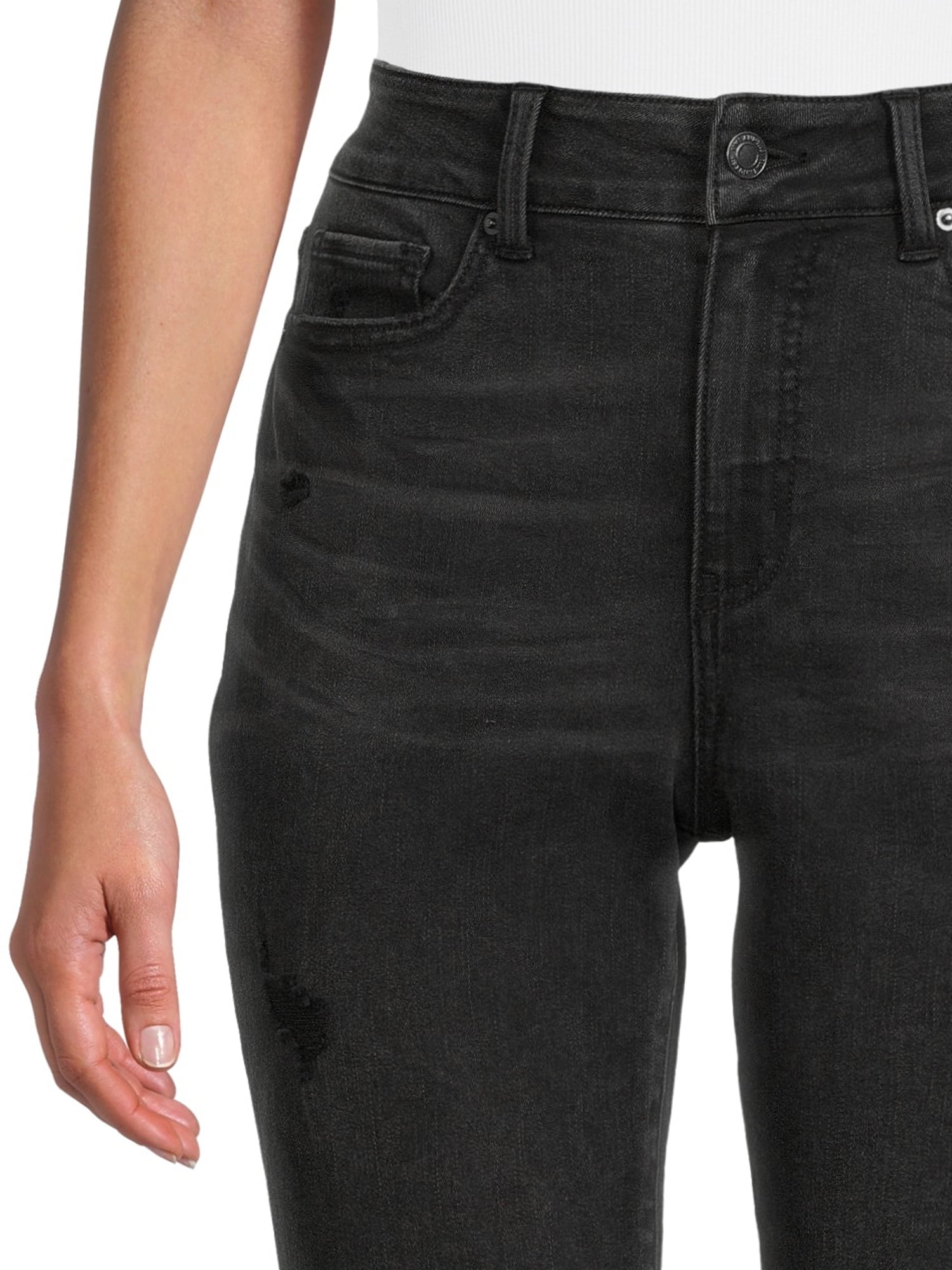 Time and Tru Women's High Rise Straight Crop Jean