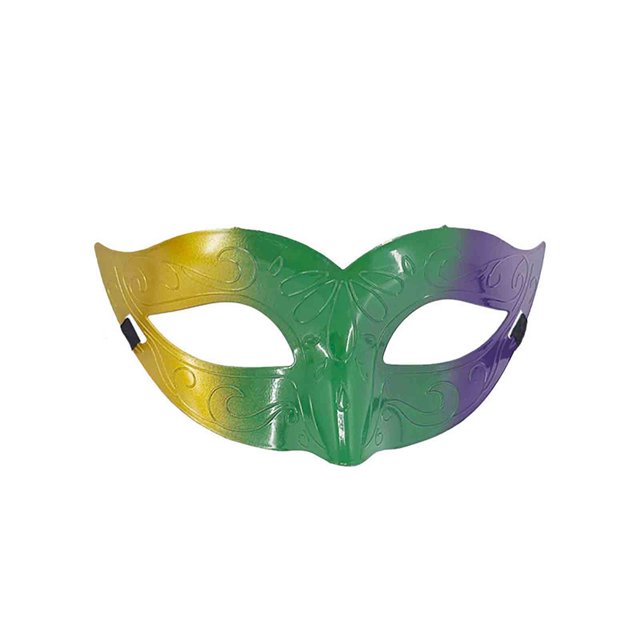 Spray Paint for Plastic, Casual Carnival Party Half-Face Spray Paint Style Three-Color Mask, Unisex Mask