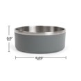 thumbnail image 2 of One Paw , Grand Bol Double pour Chien en Acier Inoxydable, 2.1L (71 oz), 2 of 5