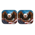 thumbnail image 7 of Fotbe Cartoon Bald Eagle USA 2-Piece Car Windshield Sun Shade | Sun Blocker for Car Windshield | Foldable Automotive Interior Accessories for Sun Protection-Large, 7 of 7