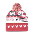 thumbnail image 2 of Disney Mickey Mouse Pom Beanie, Red White, 2 of 3
