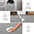 thumbnail image 2 of Large Modern Living Room Rug 10x13 Washable Area Rug – Non-Slip Stripe Floor Carpet, Low Pile Pearl Velvet Soft Rug, Foldable Print Rug for High Traffic Areas in Bedroom, Nursery, Gray Tones, 2 of 3