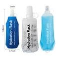 thumbnail image 3 of Botella de agua Sonducket Frasco blando de 500ml para correr senderismo cian, 3 of 6