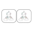 thumbnail image 7 of Bingfone Unicorn And Wine Print 2-Piece Sun Shade Front Windshield - Foldable Car Front Window Sunshades For Most Sedans Suv Truck - Medium, 7 of 7