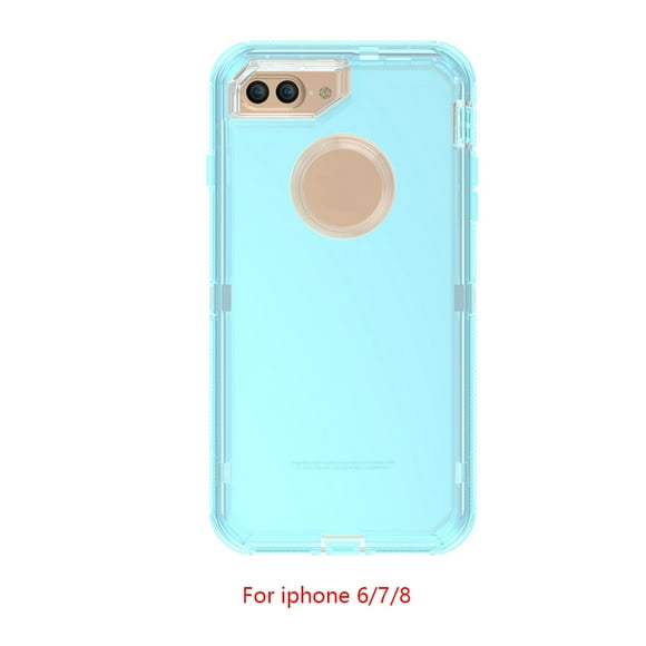 bravehear Replacement for iPhone 6/7/8/6P/7P/8P/X/XS/XR/Xmax Transparent Case Scratch Resistant Phone Cover Clear Shockproof Shell