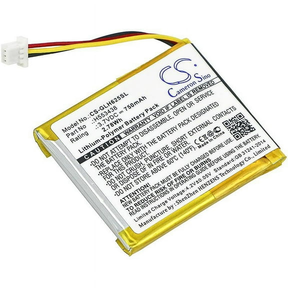 H553438 Battery for Globalsat GH625XT, 750mAh