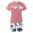 thumbnail image 3 of Mangas de Mano para Hombres, Impresión Hawaiana Suelta Casual, Pantalones Cortos Deportivos de Cintura Elástica Y Set de Blusa, 3 of 5