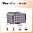 thumbnail image 5 of Honeii Heart Check Plaid Print 4 slice Toaster Cover, Two Slice Toaster Dust-proof Cover For Kitchen Small Appliance and Fingerprint Protection, 5 of 7
