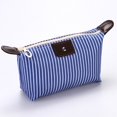 thumbnail image 2 of Femmes Rayé Voyage Sac à Maquillage Sac à Main Sac à Main à Fermeture Éclair Femme, 2 of 6