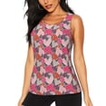 thumbnail image 1 of Fotbe Hearts for Valentines day Blusas Sin Mangas para Mujer – Estilo Casual, Corte Suelto, Slim-Fit, Cuello Redondo Deportivo, Tops de Verano para Gimnasio y Yoga-Large, 1 of 7