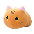 thumbnail image 1 of Almohada de peluche grande para abrazar con diseño de gato Loviver, suave y esponjosa, ideal como regalo. Marrón 25cm, 1 of 9