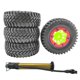 thumbnail image 1 of 4 ruedas y neumáticos inflables de goma de 1,9 pulgadas con inflador para el modelo SCX10 Verde, 1 of 6