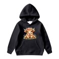 thumbnail image 4 of SJLDQY Hoodies for Girls Cute Highland Cow Graphic Hooded Sweatshirts Fall Winter Casual Hoodie Girls Long Sleeve Pullover Tops with Pockets, 4 of 4