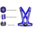 thumbnail image 2 of 3Pack Reflective Vest Running Gear, Adjustable Safety Vests High Visible Reflective Belt Straps - Green+Dark Blue+Black, 2 of 5