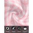 thumbnail image 7 of Pink Plaid Cloth Napkins Set of 8 Reusable Dinner Napkins, Modern Art Checkered Farmhouse Cocktail Napkin Washable Table Napkins for Wedding/Holiday Party/Baby Shower 20"x20", 7 of 7