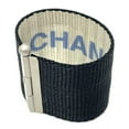 thumbnail image 5 of Pre-Owned CHANEL Logo 99s Vintage Nylon Bracelet for Women, Silver and Blue (Good), 5 of 14