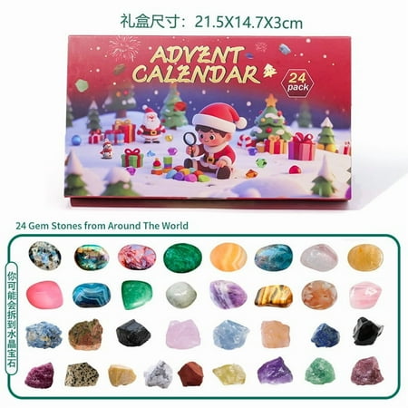 YHAICO Advent Calendars for Cats Christmas Advent Crystal 24 Grids Crystal Advent Calendar Crystal Advent Calendar 2025