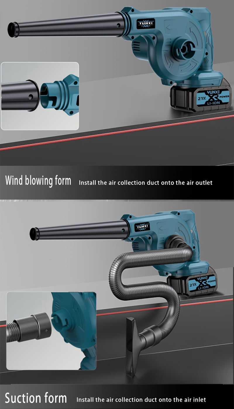 DGB Yunxi Cordless Leaf Blower, Handheld Battery Powered Blower for Lawn Care, Patio and Yard Cleaning