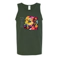 thumbnail image 2 of Wild Bobby Dean Russo A Dog Wags Its Tail With Its Heart Gratitude Pitbull Dog Lover Men Graphic Tank Top, Forest Green, 3X-Large, 2 of 5