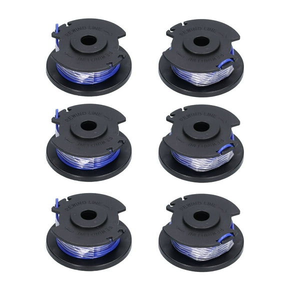 Reemplazo de línea de carrete de recortadora de 6 uds para cortacésped Ryobi de 18V, 24V y 40V