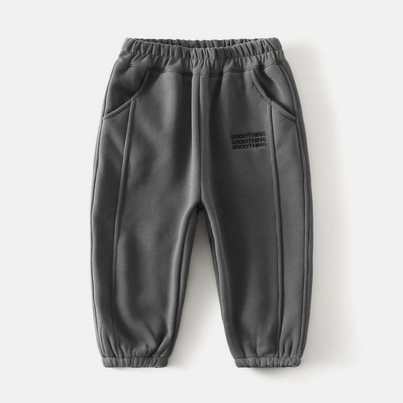 Boys Cargo Sweatpants Lightweight Athletic with Pockets Hiking Joggers Pants for Teen Boys Winter Pants Jogging Pants Spring Fashion 2026 (Dark Gray,6-7 Years)