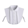 thumbnail image 1 of Mujeres blancas collar falso solapa de chal de chal para ropa trajes de ropa uniformes, 1 of 8