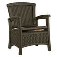 thumbnail image 4 of Suncast Elements Outdoor Patio Club Chair with 11-Gal. Under-Seat Storage, Java, 4 of 10