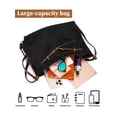 thumbnail image 4 of LAVA Tote Bag For Women Large Capacity Designer Luxury Trendy Shopping Shoulder Crossbody Bag (Black), 4 of 9