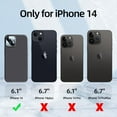 thumbnail image 6 of [5 in 1 for iPhone 14 Case, with 2 Pack Screen Protector + 2 Pack Camera Lens Protector, Liquid Silicone Ultra Slim Shockproof Protective Phone Case [Microfiber Lining] 6.1 (Space Gray)………, 6 of 13