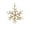 Gold-GD-home supplies, variant on LEFTHIGH Home Wrought Iron Three Dimensional Champagne Snowflake Christmas Tree Ornaments Christmas Decorative Pendant Fall Decor