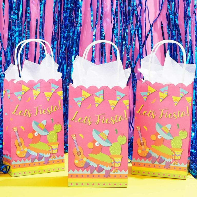 Galaxy Party Favor Bags - 24 Pack Paper Party Bags, Kids Goodie Bags f –