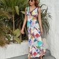 thumbnail image 6 of Off to The Horse Races Sleeveless Dress Dresses Women Summer Evening Dresses Ladies Bohemia Long Dresses, 6 of 9