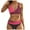 Hot Pink, variant on vigerkar Women's 2 Piece Bikini Sets Striped Swimsuit Bathing Suit Beachwear Orange, 3XL