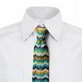 thumbnail image 2 of Geometric Necktie, Trippy Forms Motif, Dress Tie, 3.7", Multicolor, by Ambesonne, 2 of 3