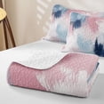thumbnail image 4 of Homewish Aesthetic Patchwork Twin Quilt Set,Vintage Abstract Art Twin Coverlet Set,Pink Blue,2 Pieces, 4 of 7